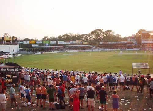 Mostly English Supporters Watch The Test At The Sinhalese Sports Club