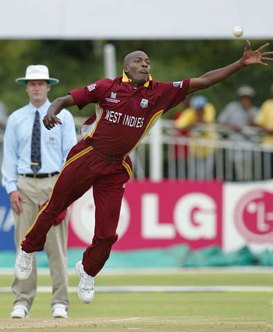 Vasbert Drakes Reaches And Misses A Ball Off The Bat Of Kenyan Captain