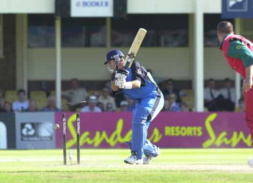 Andy Caddick Bowled By Heath Streak ESPNcricinfo