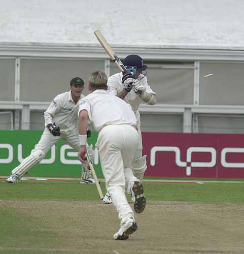 Caddick Is Bowled But It Is A No Ball ESPNcricinfo