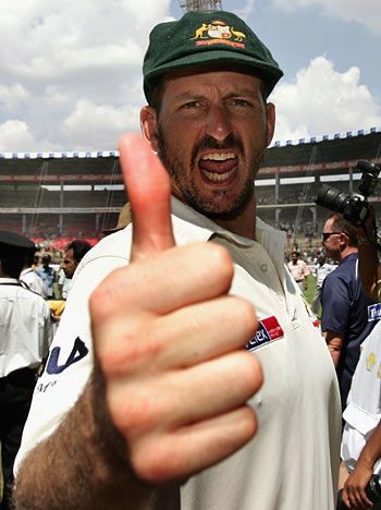 Thumbs Up From Michael Kasprowicz ESPNcricinfo