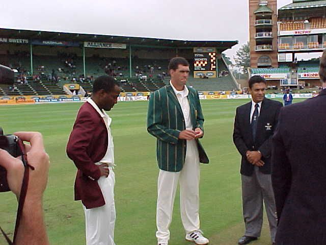 Brian Lara And Hansie Cronje Prepare For The Toss ESPNcricinfo