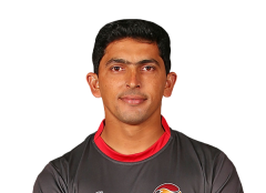 Check stats, recent matches, performance and other info for Saqlain Haider