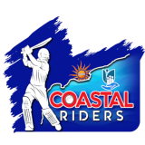 Check live score for Coastal Riders in Bezawada Tigers vs Coastal Riders - Qualifier 1