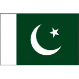 Pakistan flag with a border