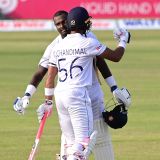 Unbeaten Mathews century gives Sri Lanka first-day honours