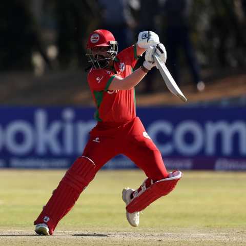 Kashyap Prajapati's unbeaten 69*(53) helps Oman to register their