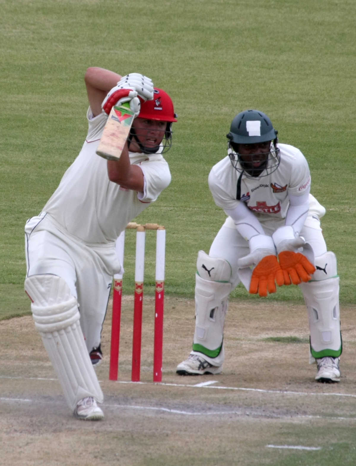 Gary Ballance drives through the off side during his century, Mashonaland Eagles v Mid West Rhinos, Logan Cup, Harare, January 5 2011