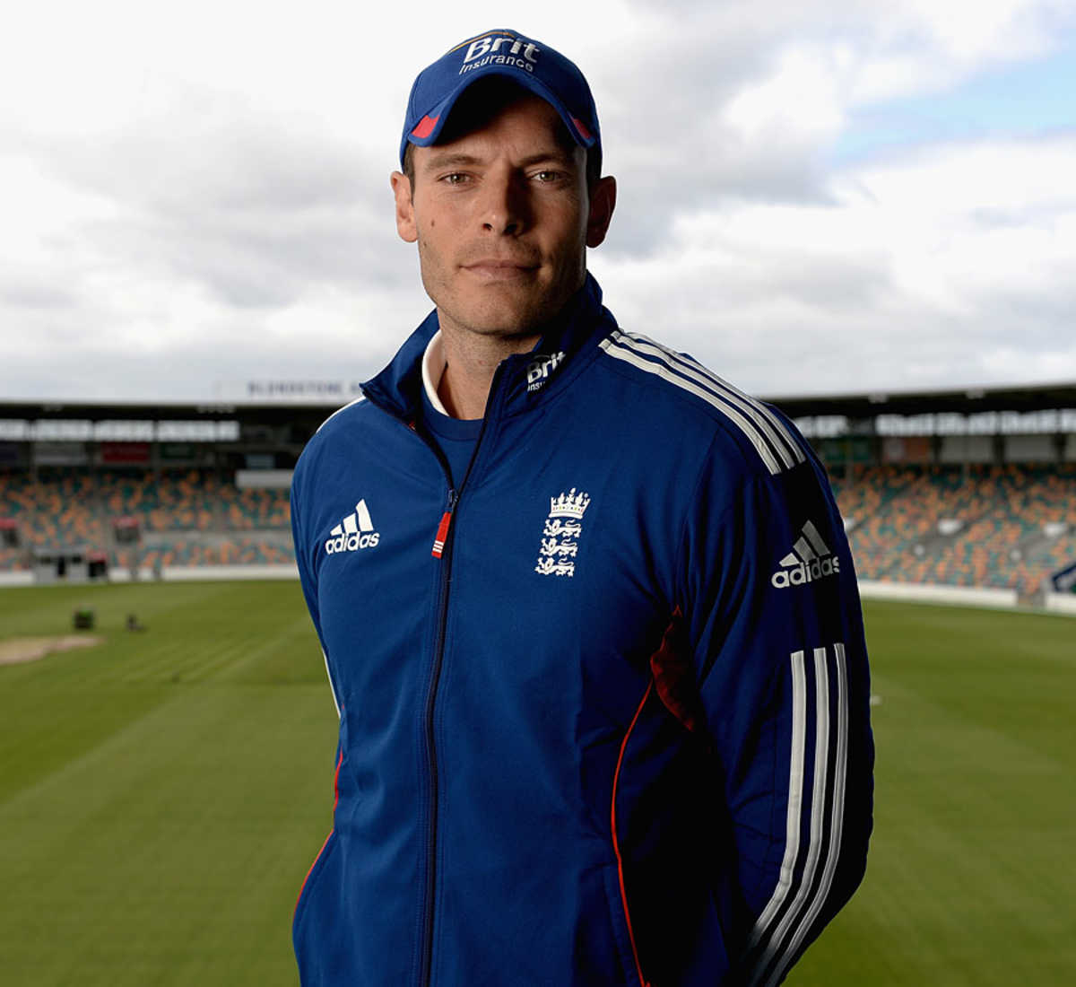 Chris Tremlett, vying for a place in the first Ashes Test, poses in Hobart