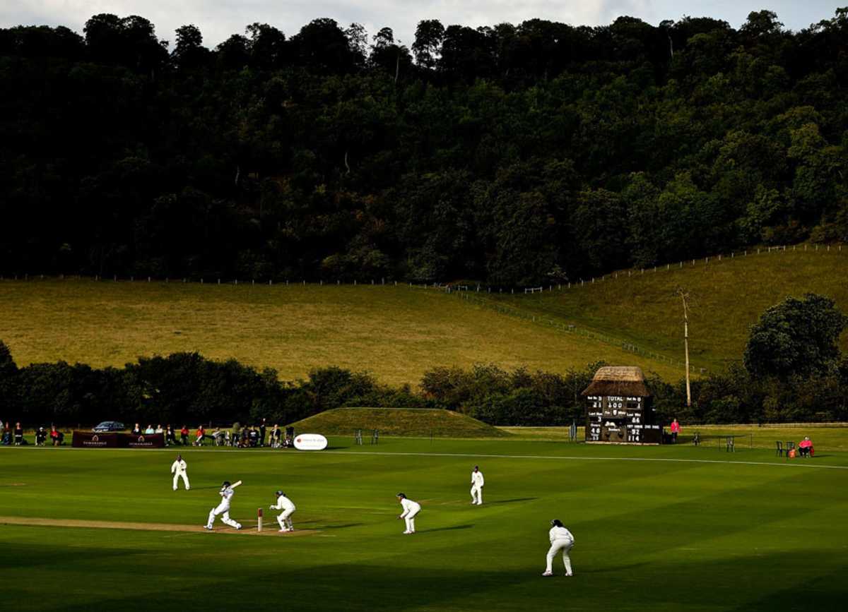 England struggled with the bat in picturesque surroundings