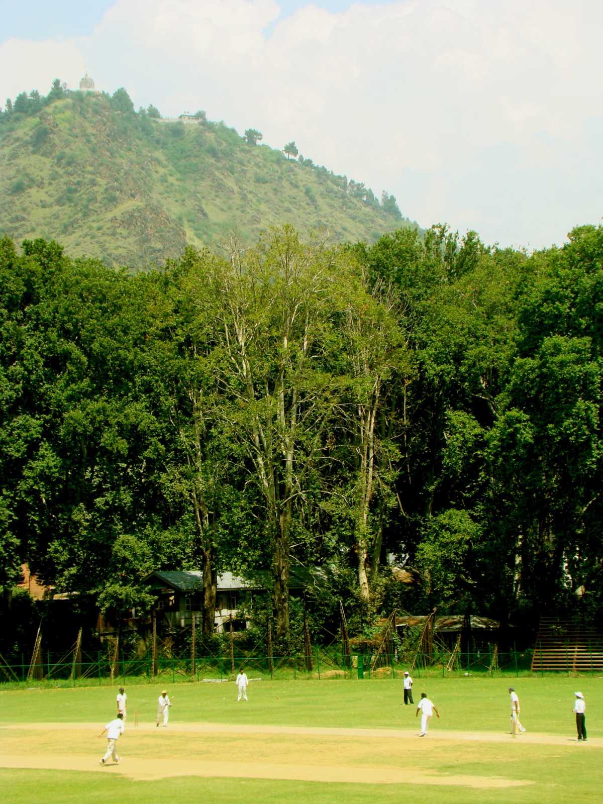 A districts selection trial match at the Sher-i-Kashmir Stadium in Srinagar