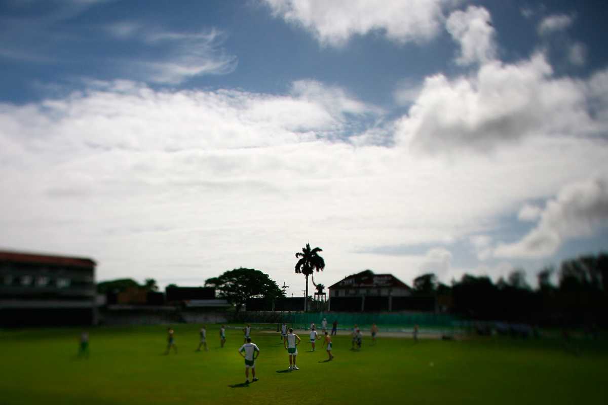 View of the Bourda Cricket Ground, Guyana, during an Ireland training session, World Cup, March 27, 2007