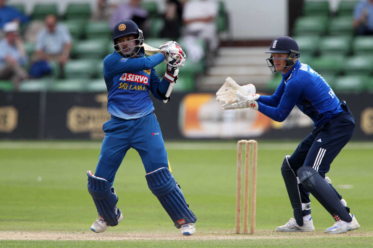 Angelo Perera provided some middle-order resistance, England Lions v Sri Lanka A, Tri-series, Canterbury, July 25, 2016