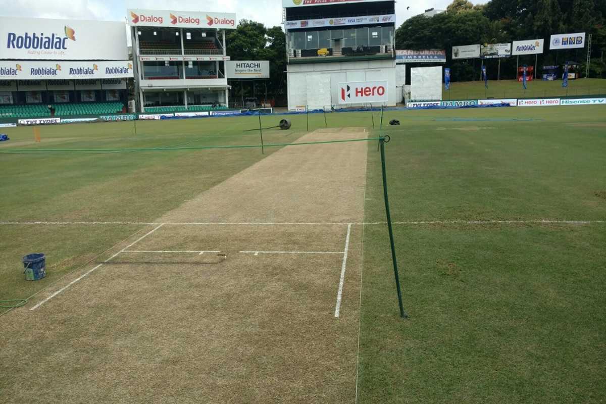 A view of the SSC pitch in Colombo, Sri Lanka v Australia, 3rd Test,  Colombo, August 12, 2016 