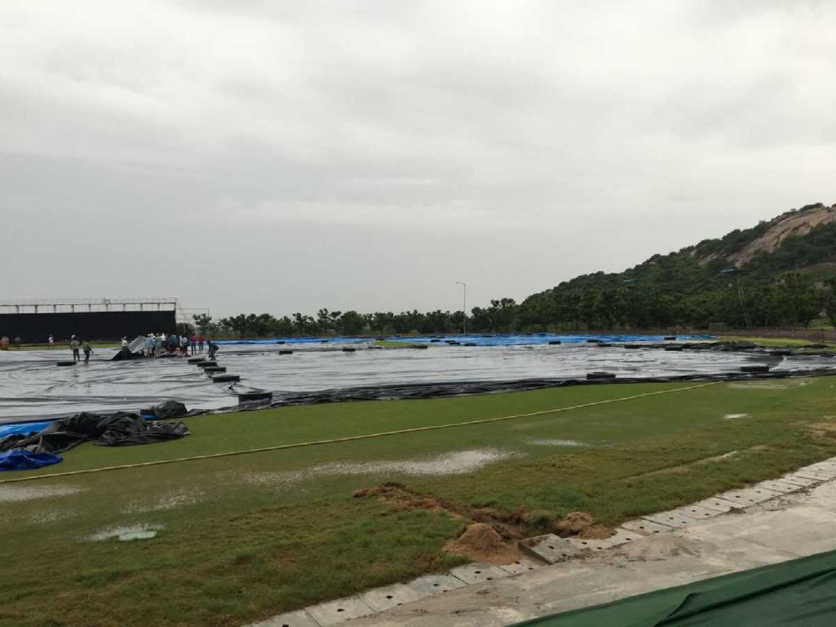Continuous rain marred two rounds of matches in Vijayawada