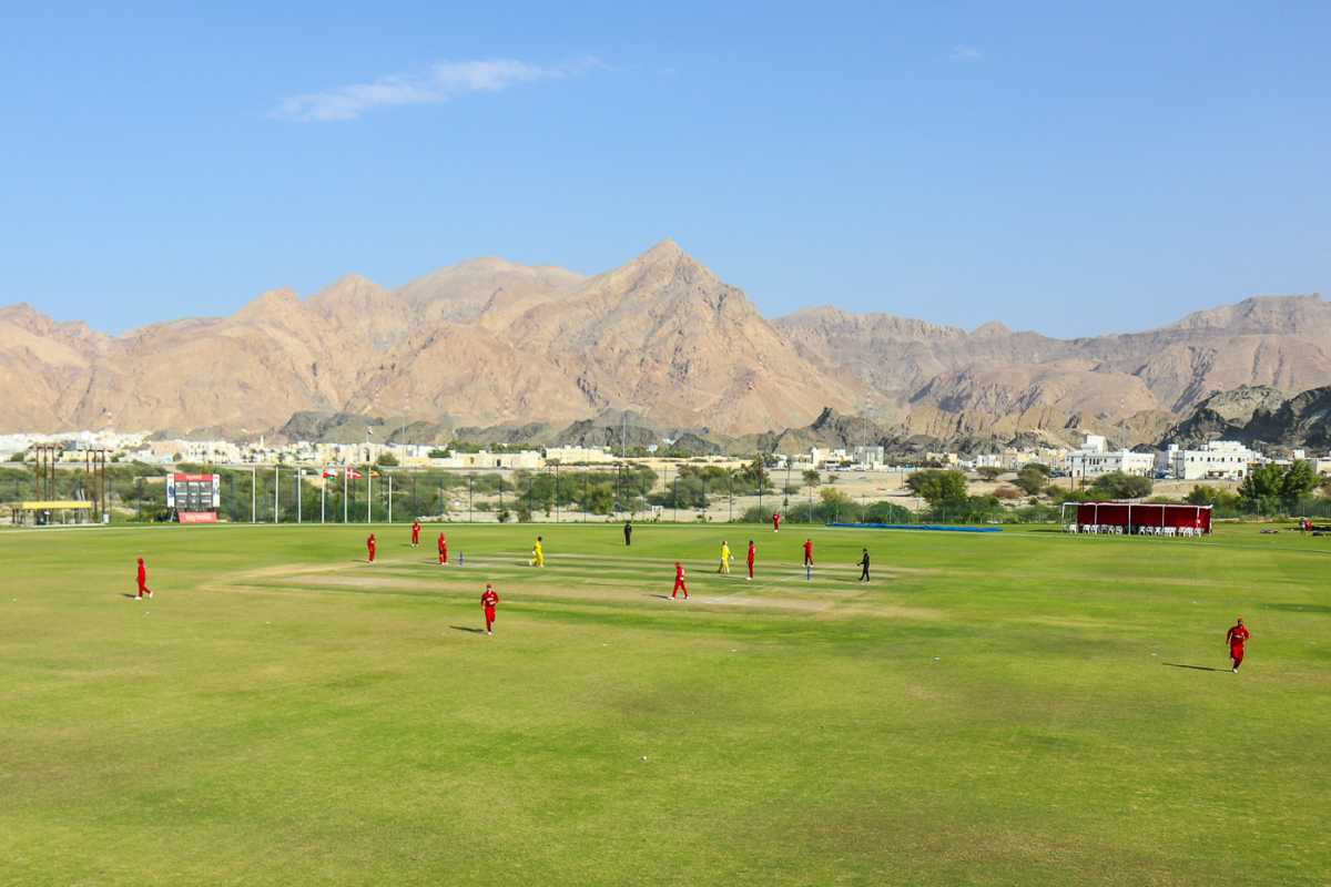 The Al Amerat landscape presents a scenic backdrop for WCL Division Three, Denmark v Uganda, ICC World Cricket League Division Three, Al Amerat, November 9, 2018