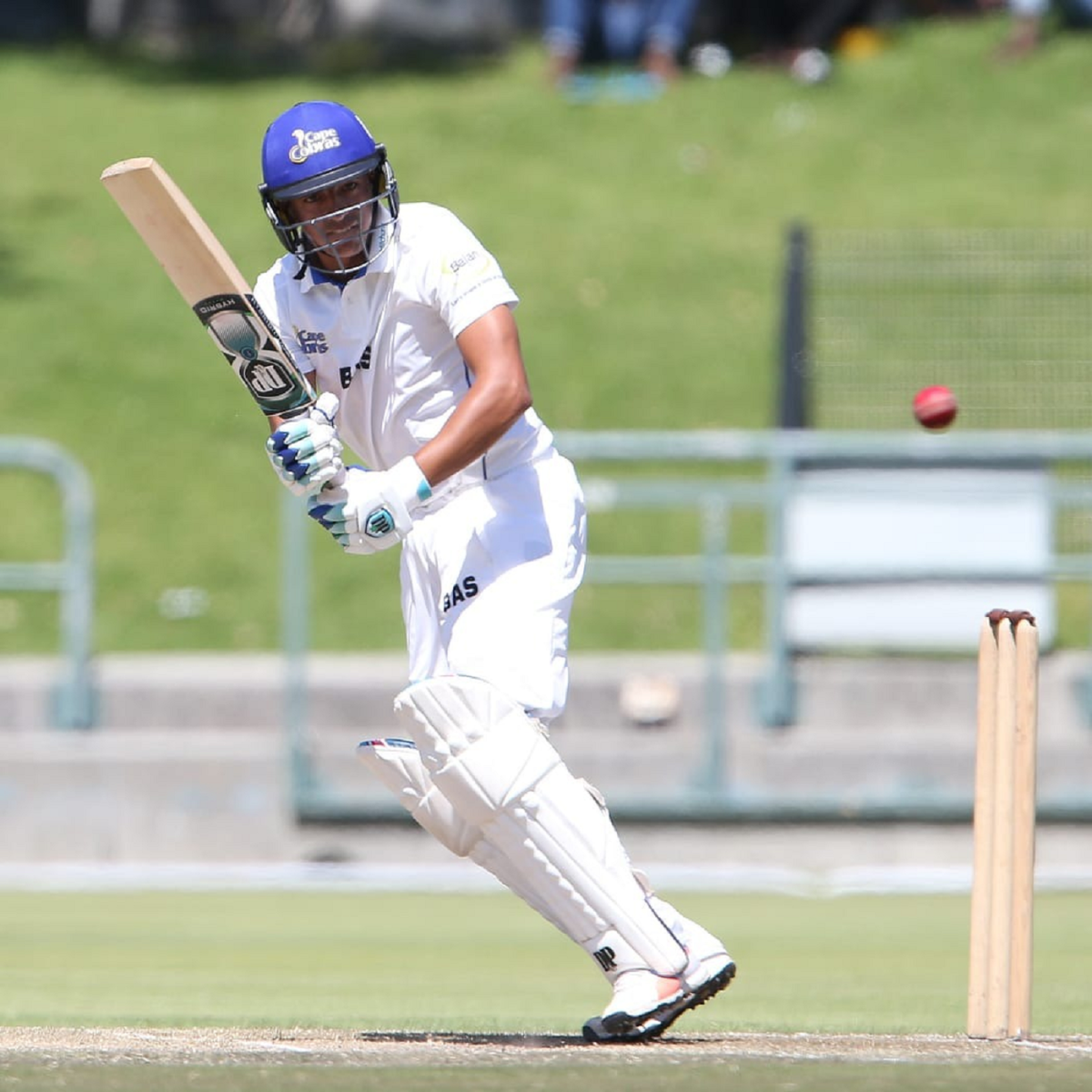 Zubayr Hamza in action for the Cape Cobras