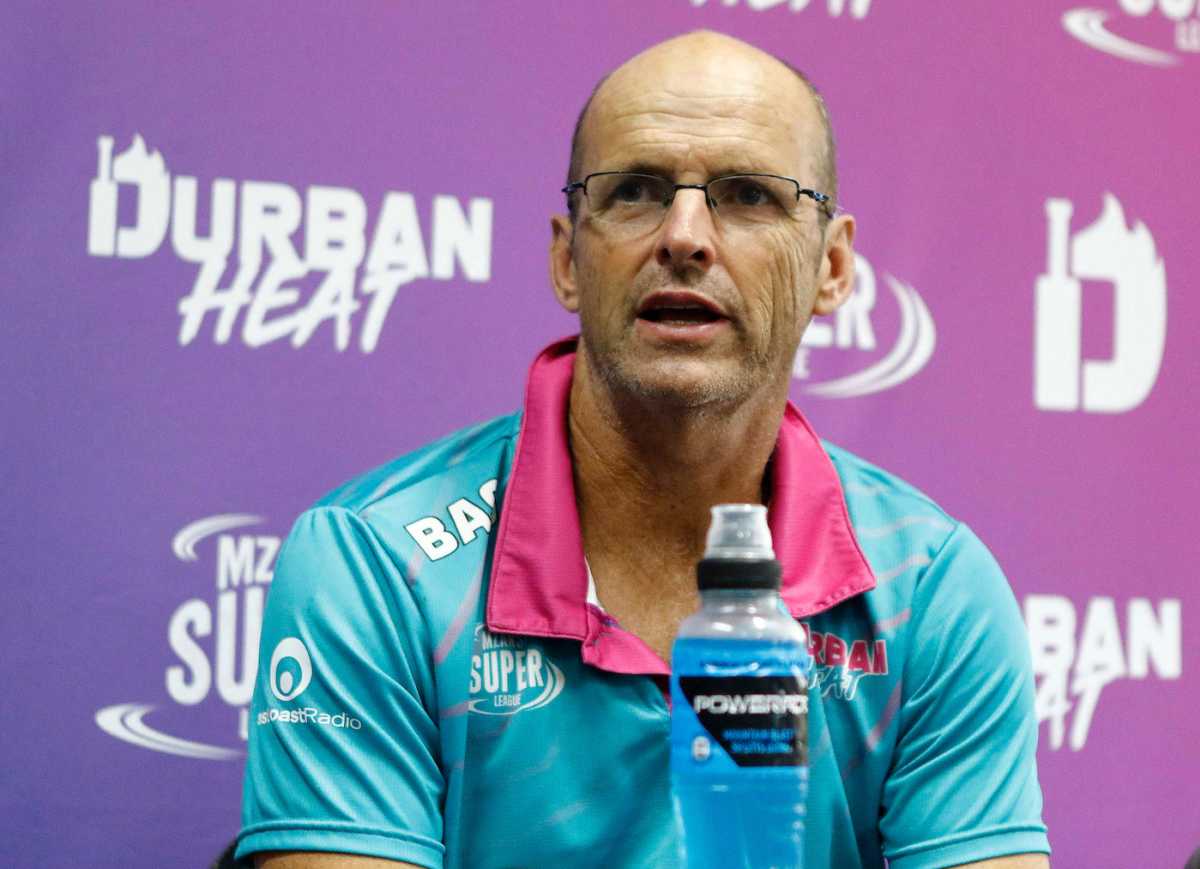 Gary Kirsten interacts with the media