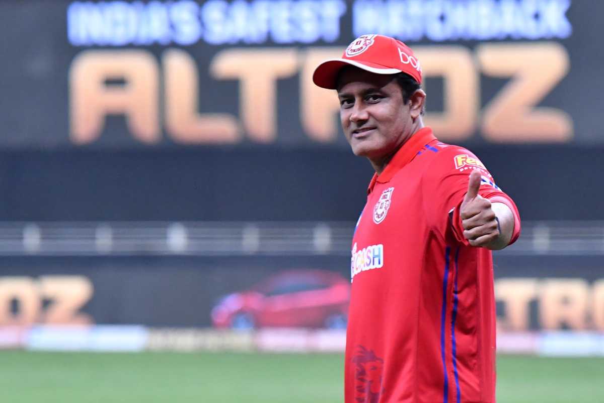 Anil Kumble is all smiles after a KXIP victory
