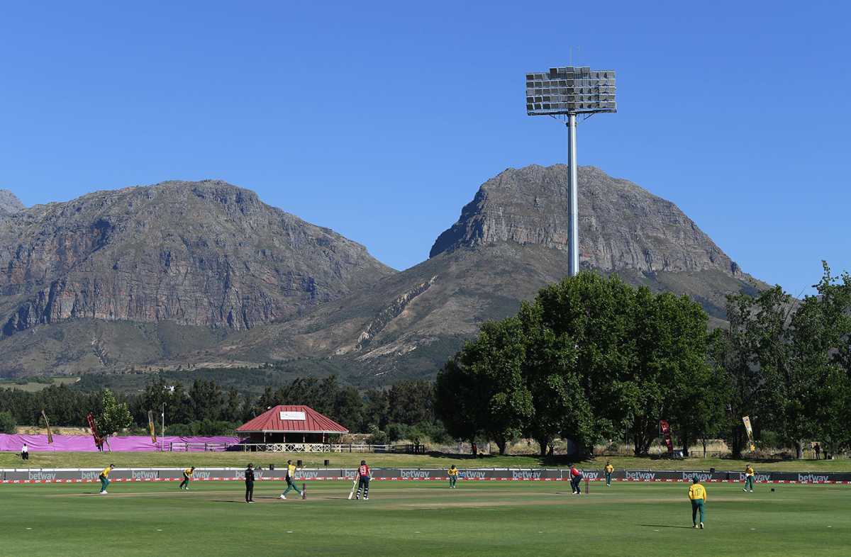 Boland Park in Paarl, during the 2nd T20I between South Africa and England