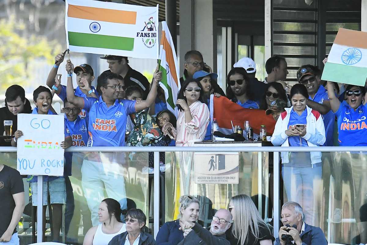 Indian fans came out in numbers at Ray Mitchell Oval