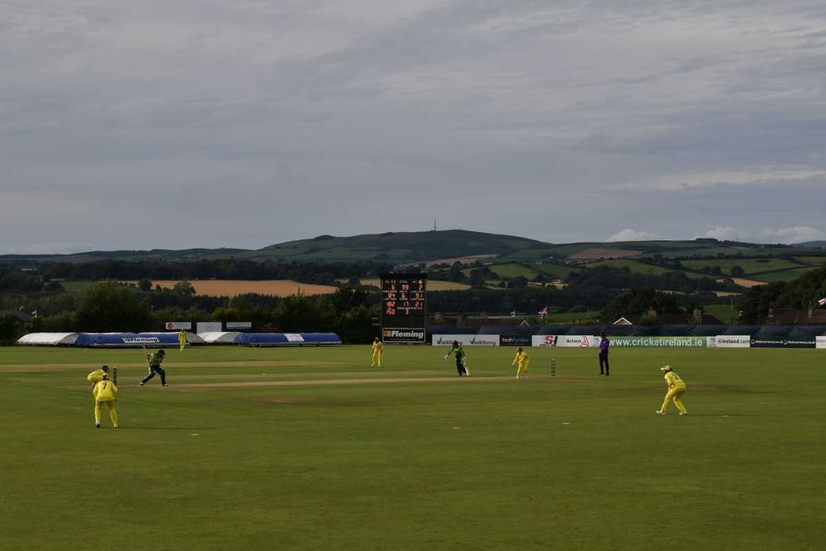 A general view across Bready cricket ground