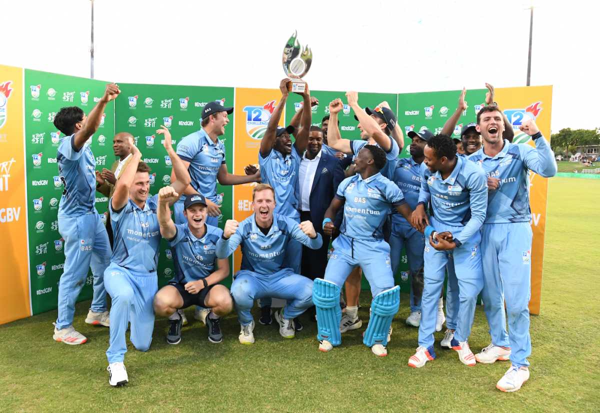 Titans won the CSA T20 Challenge trophy after beating Dolphins in the final