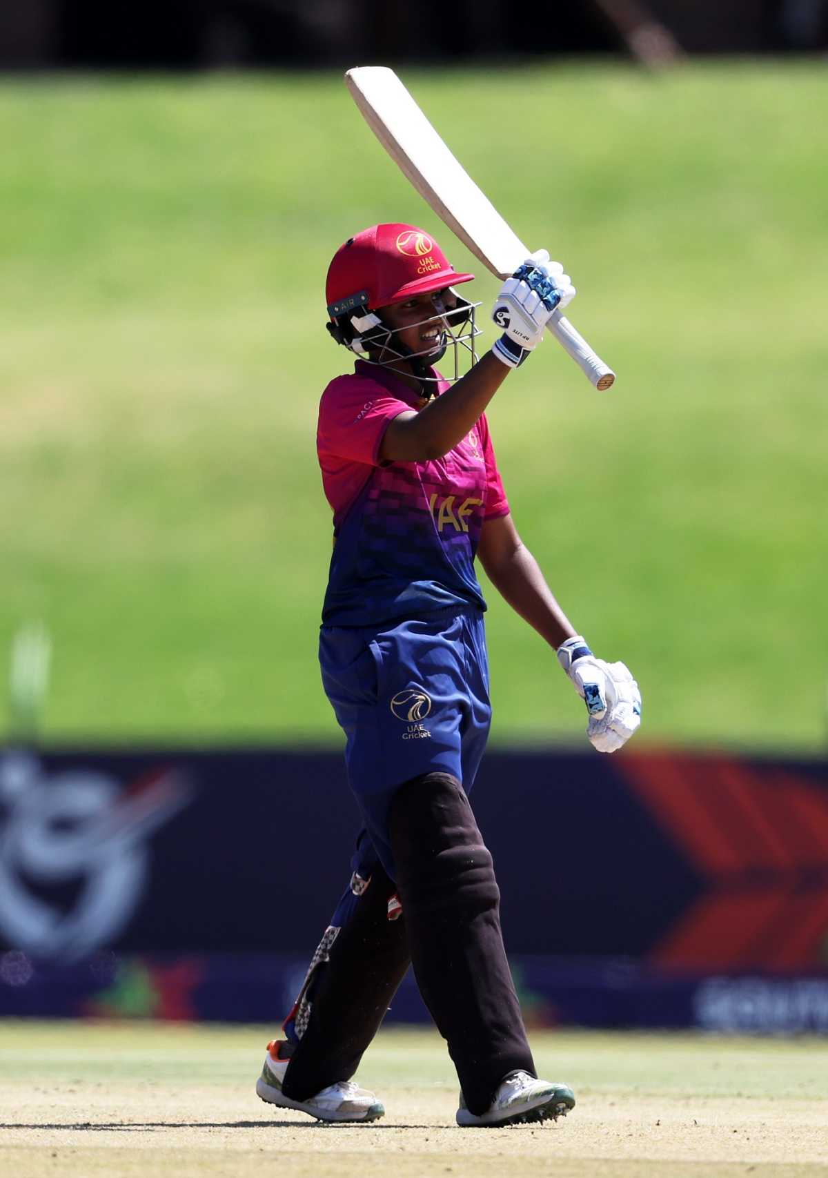Theertha Satish hit a fighting half-century, Australia vs UAE, U19 Women's T20 World Cup, Potchefstroom, January 23, 2023