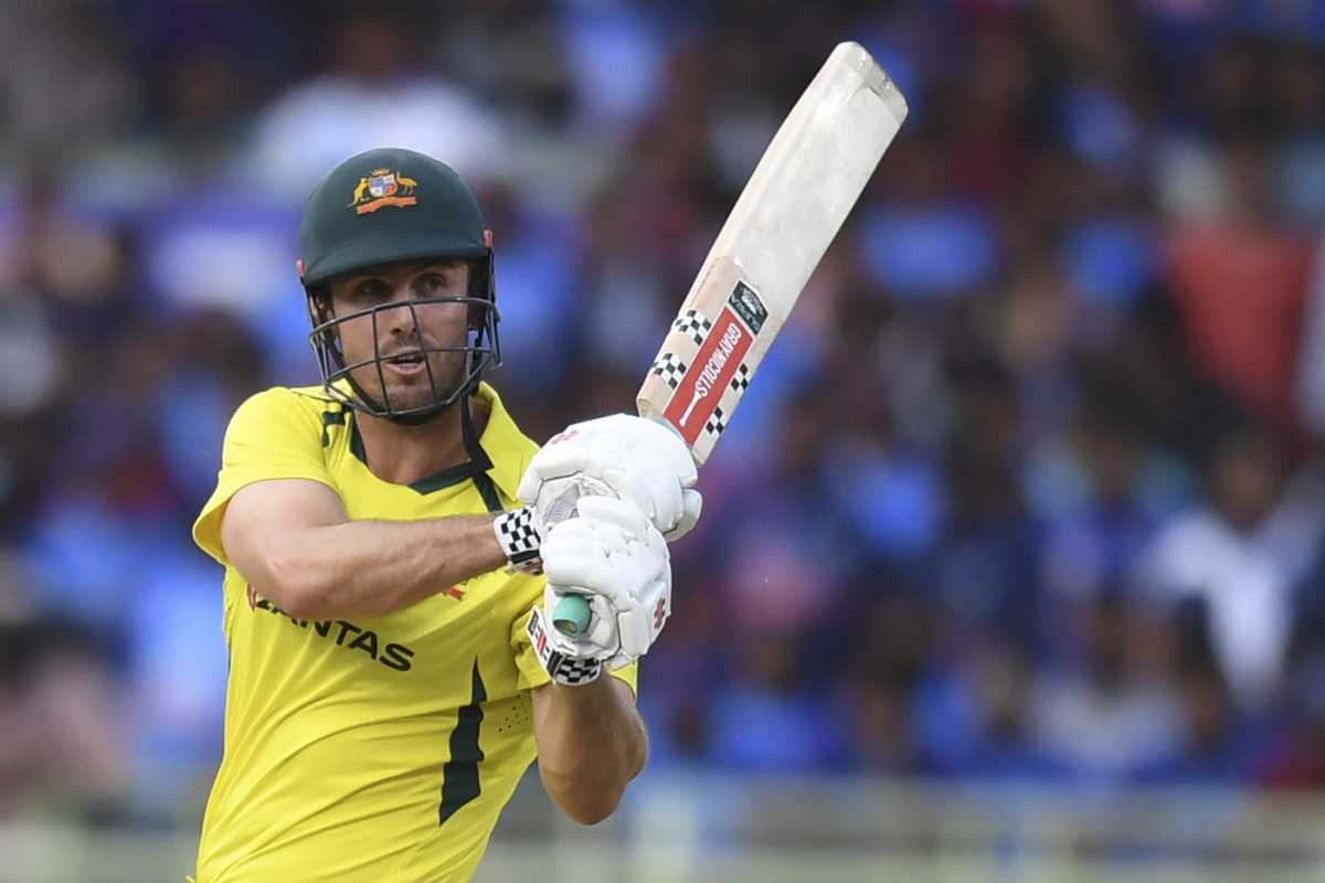 Mitchell Marsh pulls behind square, India vs Australia, 2nd ODI, Visakhapatnam, March 19, 2023
