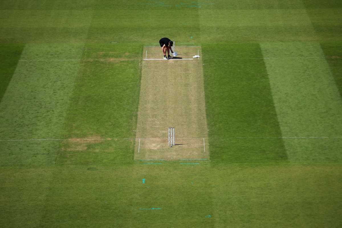 A look at the first day's pitch at the Oval, Australia vs India, WTC final, Day 1, London, June 7, 2023 