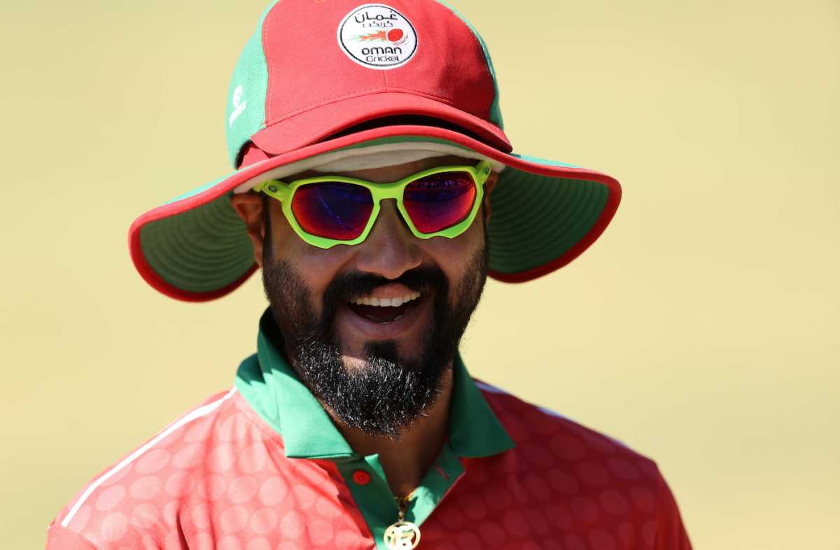 Jatinder Singh in a jolly good mood, Ireland vs Oman, World Cup Qualifier, Bulawayo, June 19, 2023