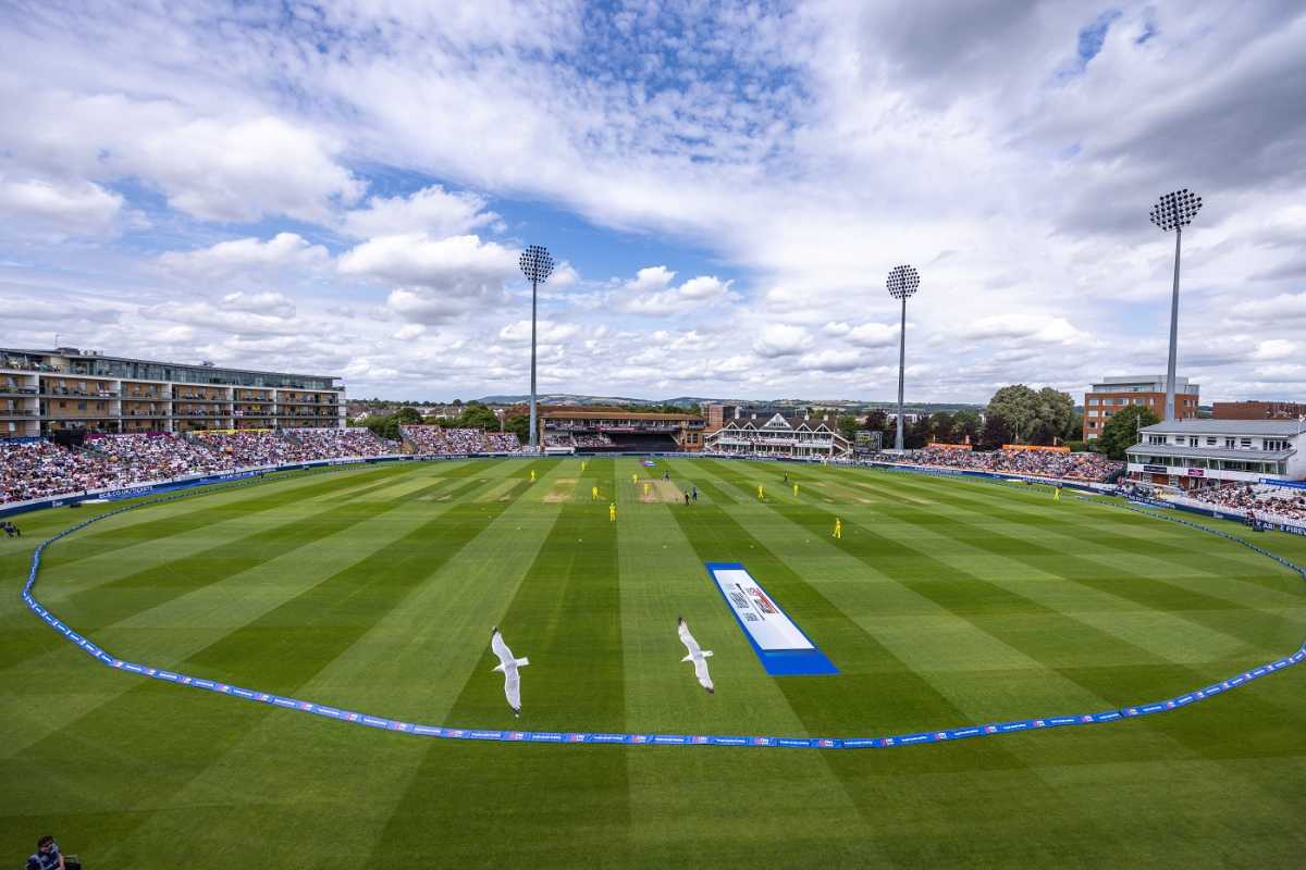 The final women's ODI between England and Australia in progress at the Cooper Associates County Ground, Taunton, England vs Australia, 3rd ODI, Women's Ashes, Taunton, July 18, 2023