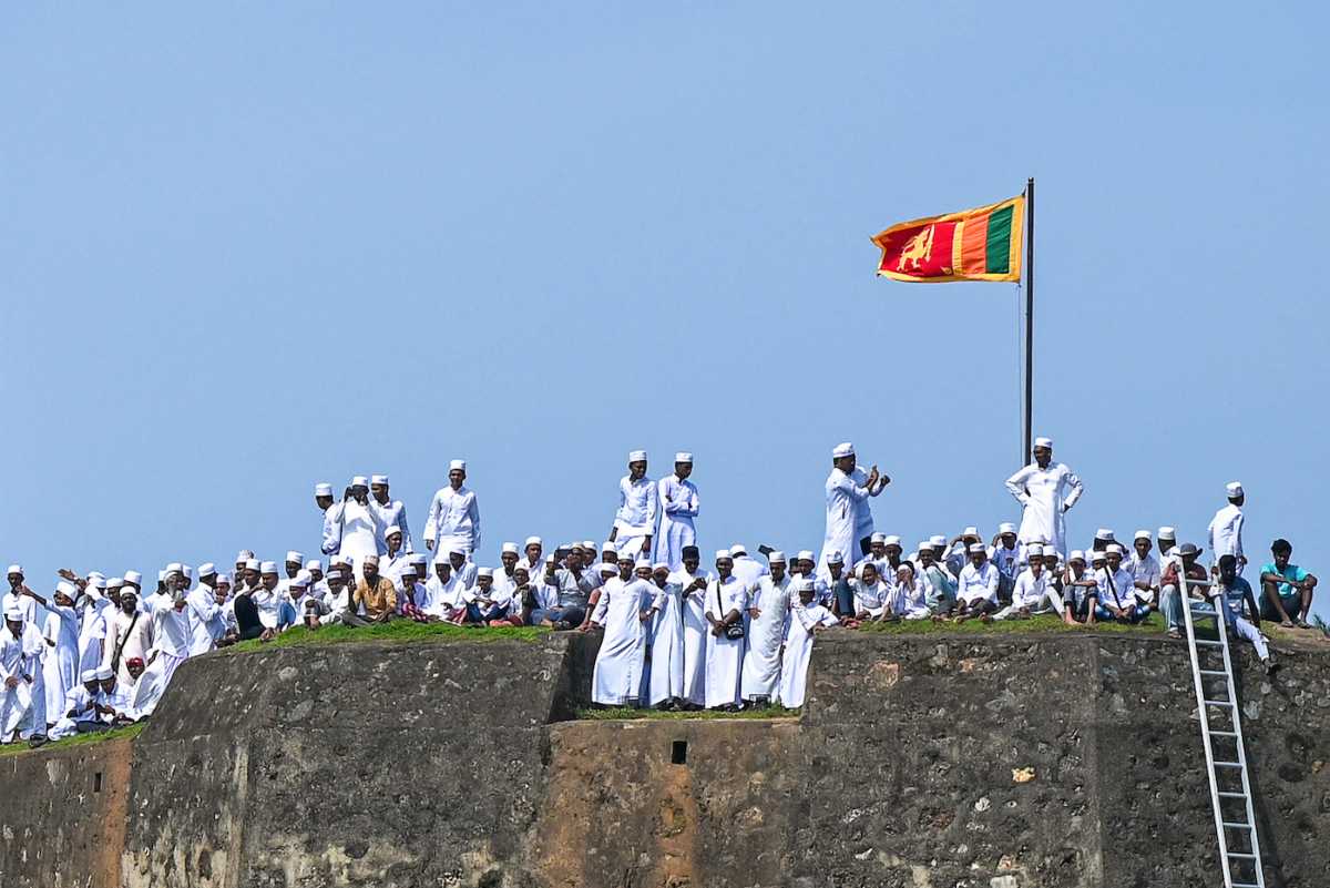 Spectators get on the Galle fort to catch the action, Sri Lanka vs Pakistan, 1st Test, Galle, 4th day, July 19, 2023