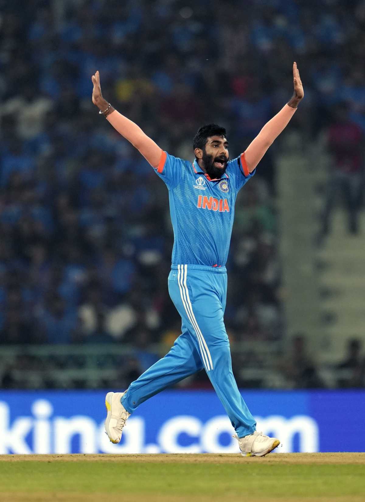 Jasprit Bumrah struck twice in his third over