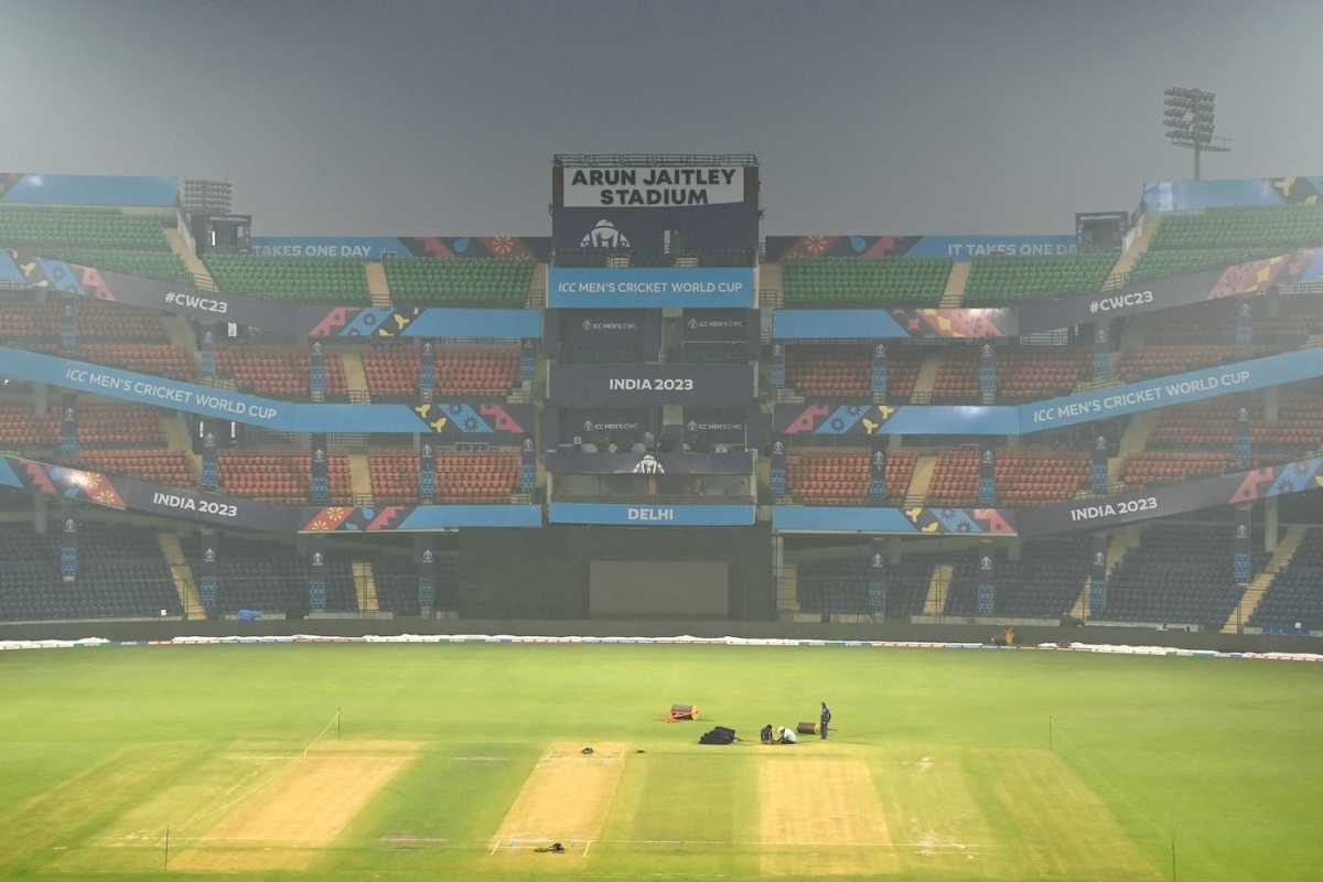The Arun Jaitley Stadium was engulfed in smog, World Cup 2023, Delhi, November 5, 2023