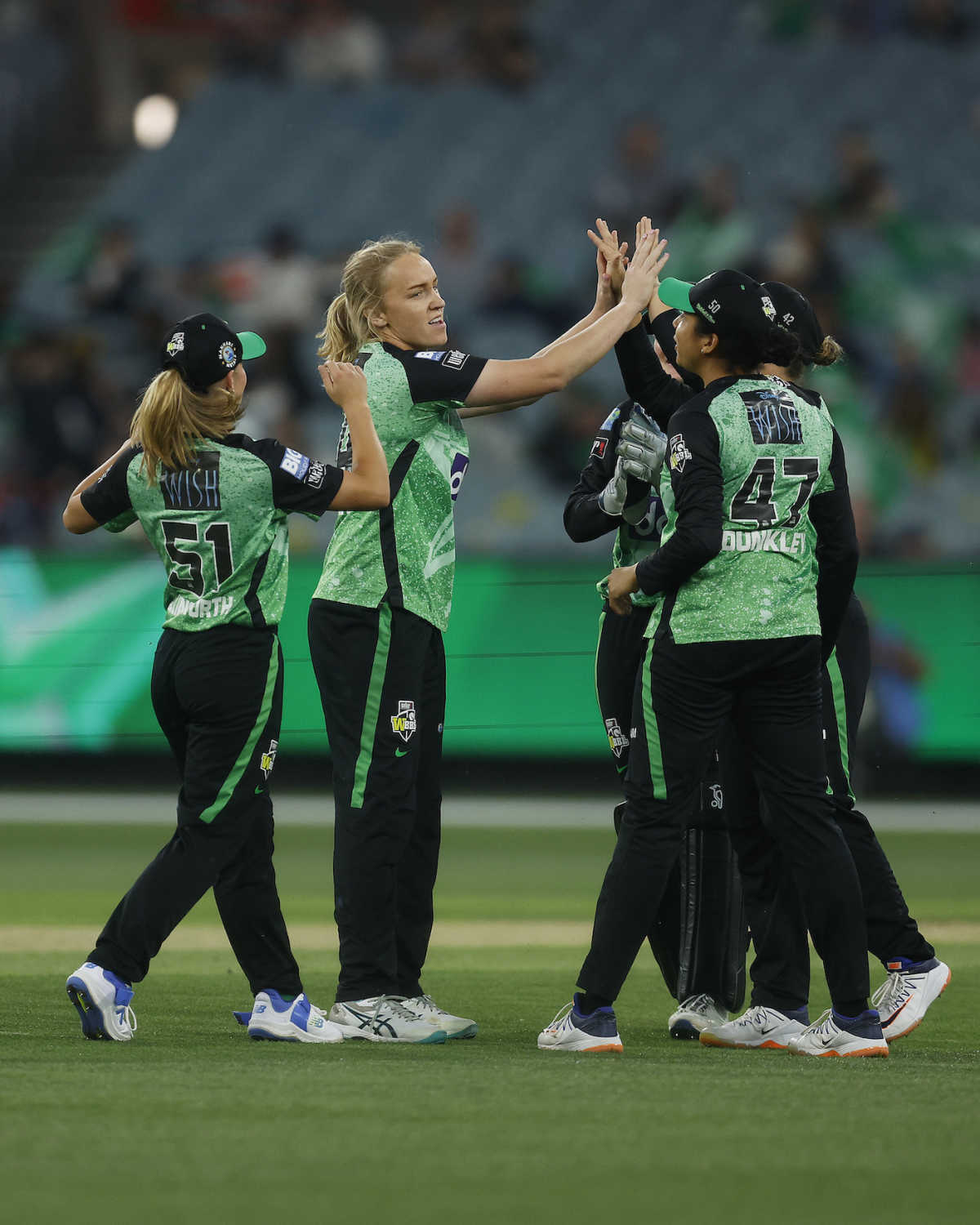 Kim Garth's double-strike made sure Renegades were behind the ask when rain stopped play