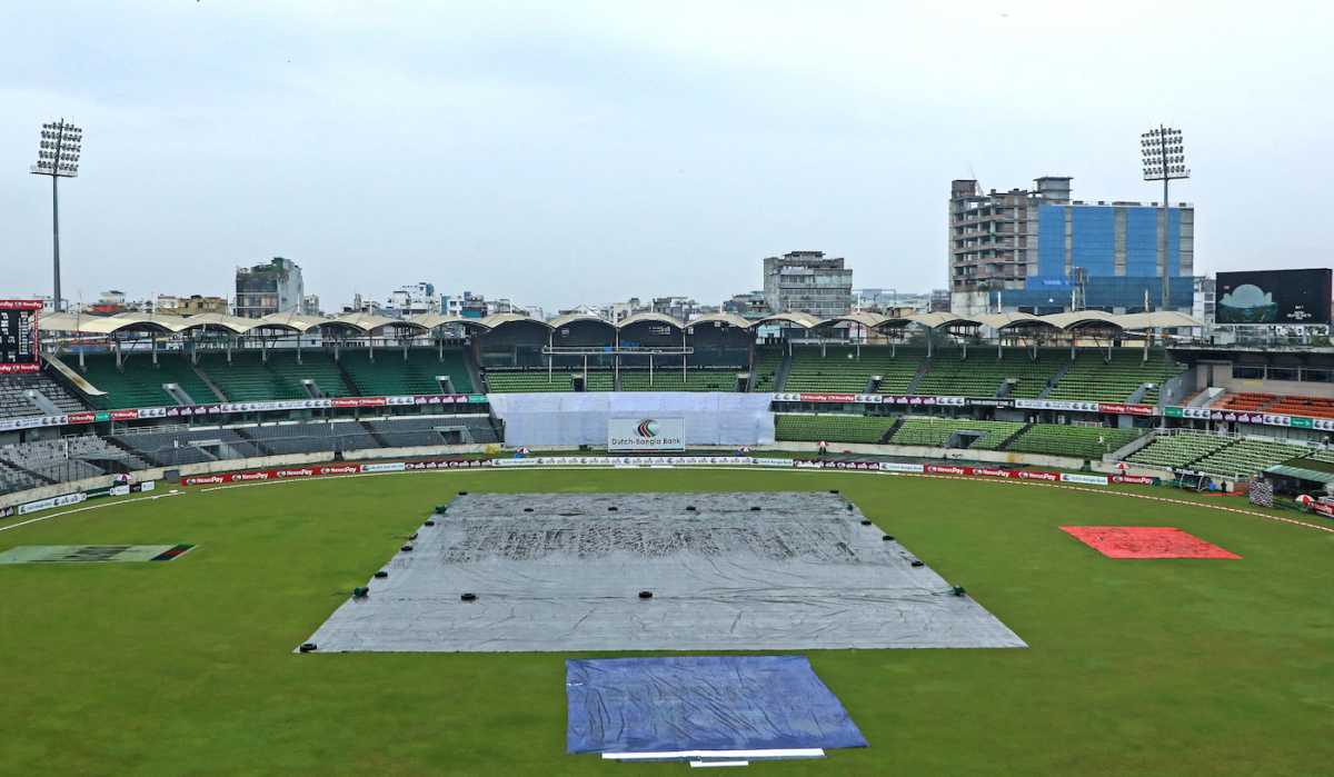 Rain washed out the second day's play, Bangladesh vs New Zealand, 2nd Test, Mirpur, 2nd day, December 7, 2023