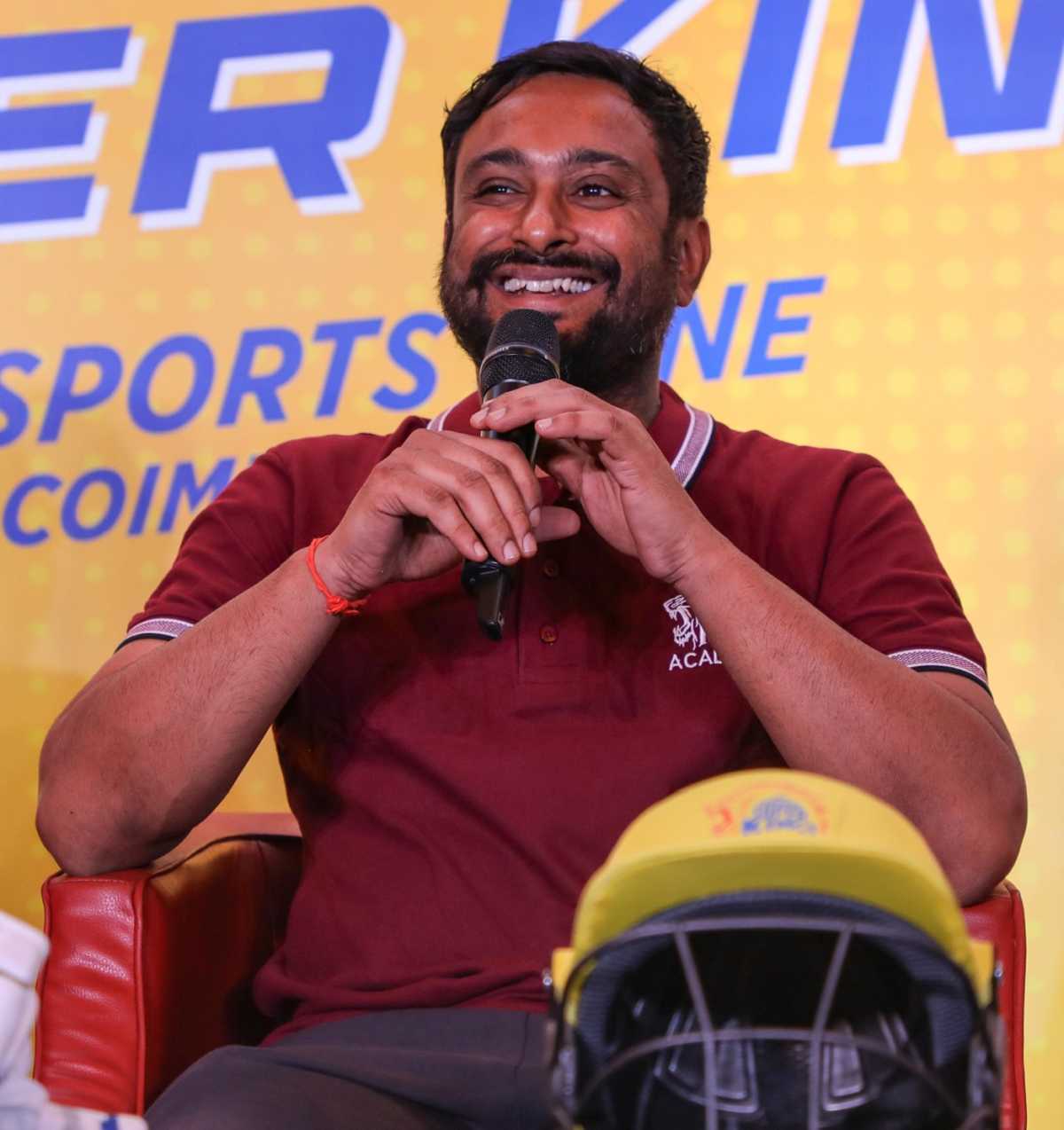 Ambati Rayudu at the launch of the Super Kings academy in Coimbatore, Coimbatore, December 17, 2023