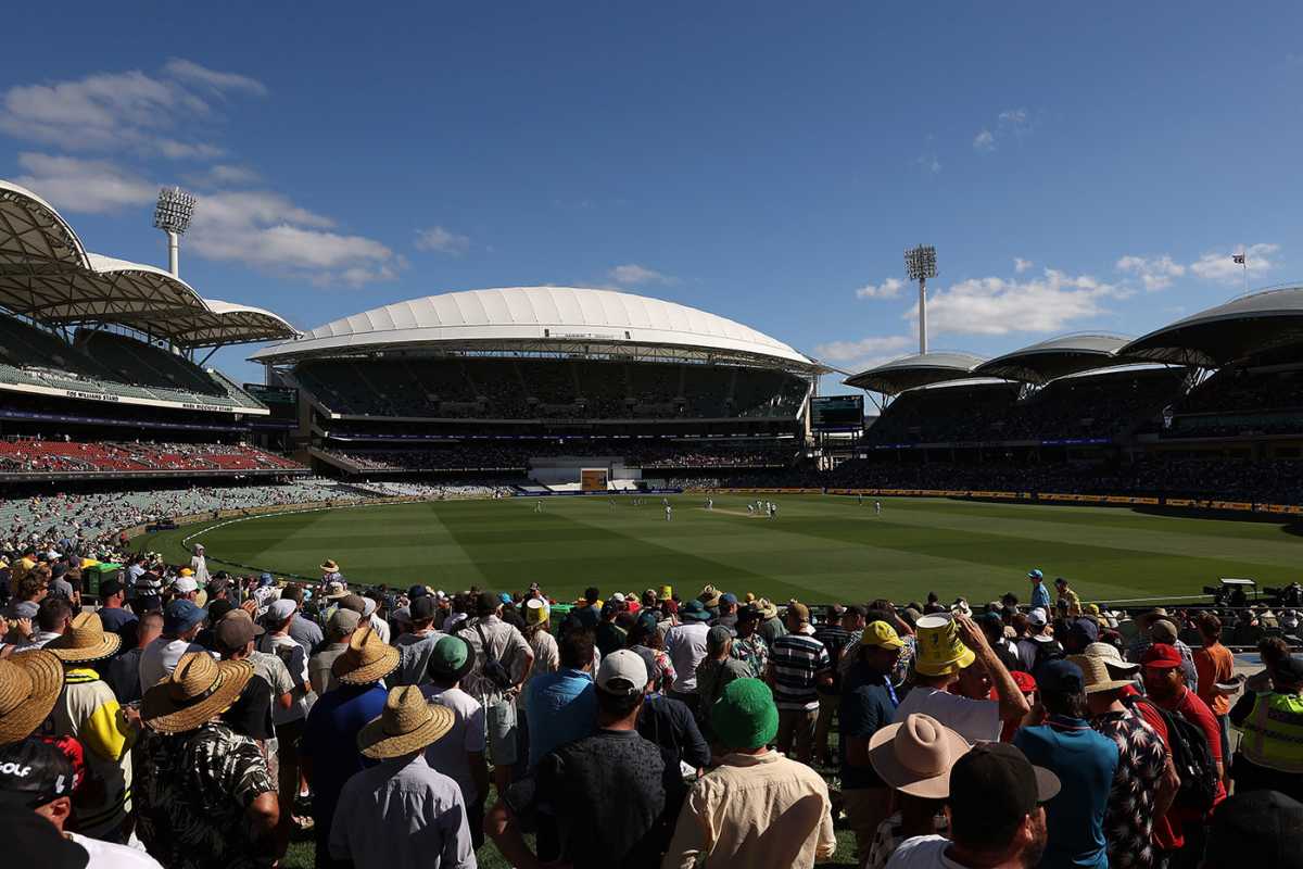 A view across Adelaide Oval, Australia vs West Indies, 1st Test, Adelaide, 1st day, January 17, 2024