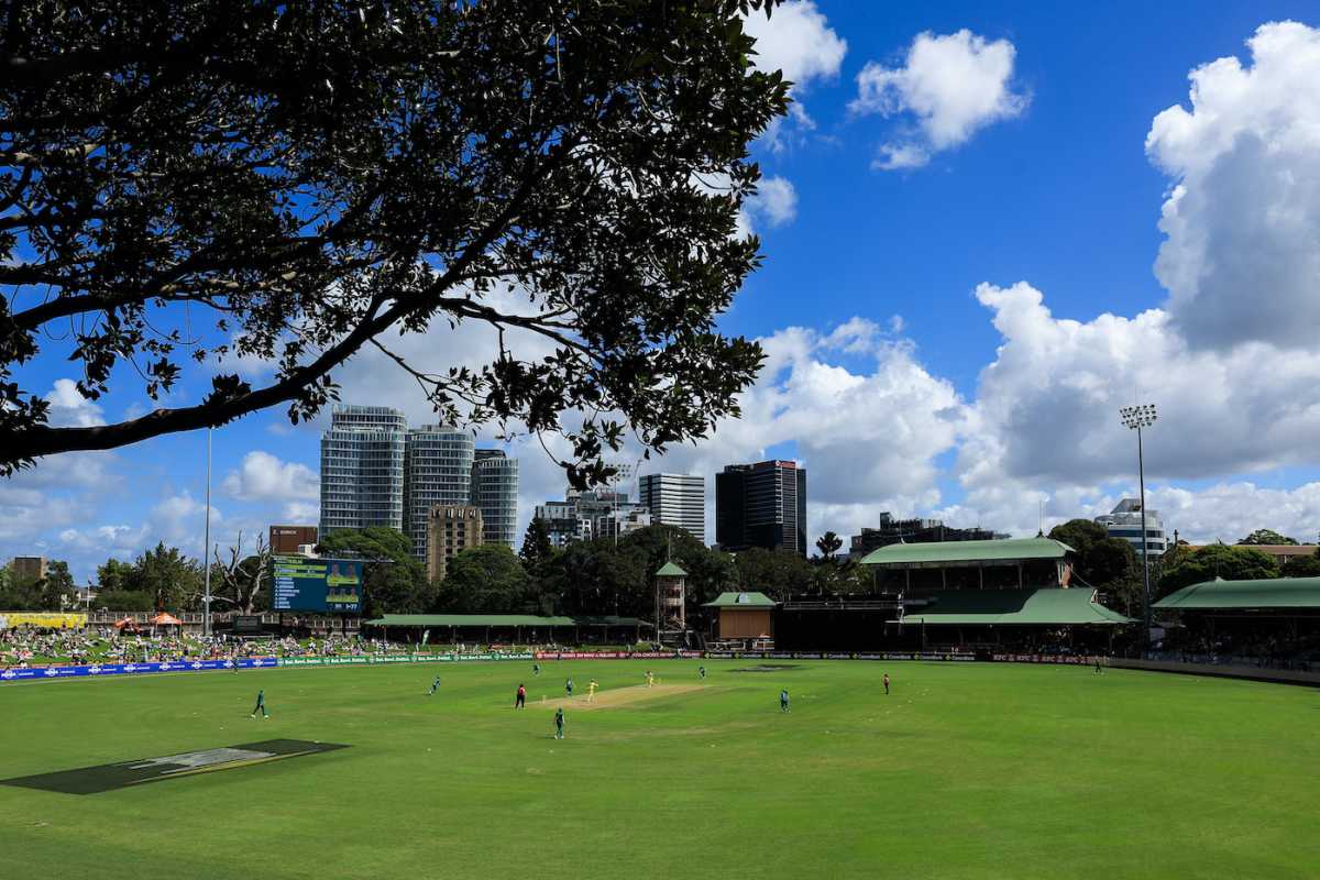 A general view of the action at the North Sydney Oval