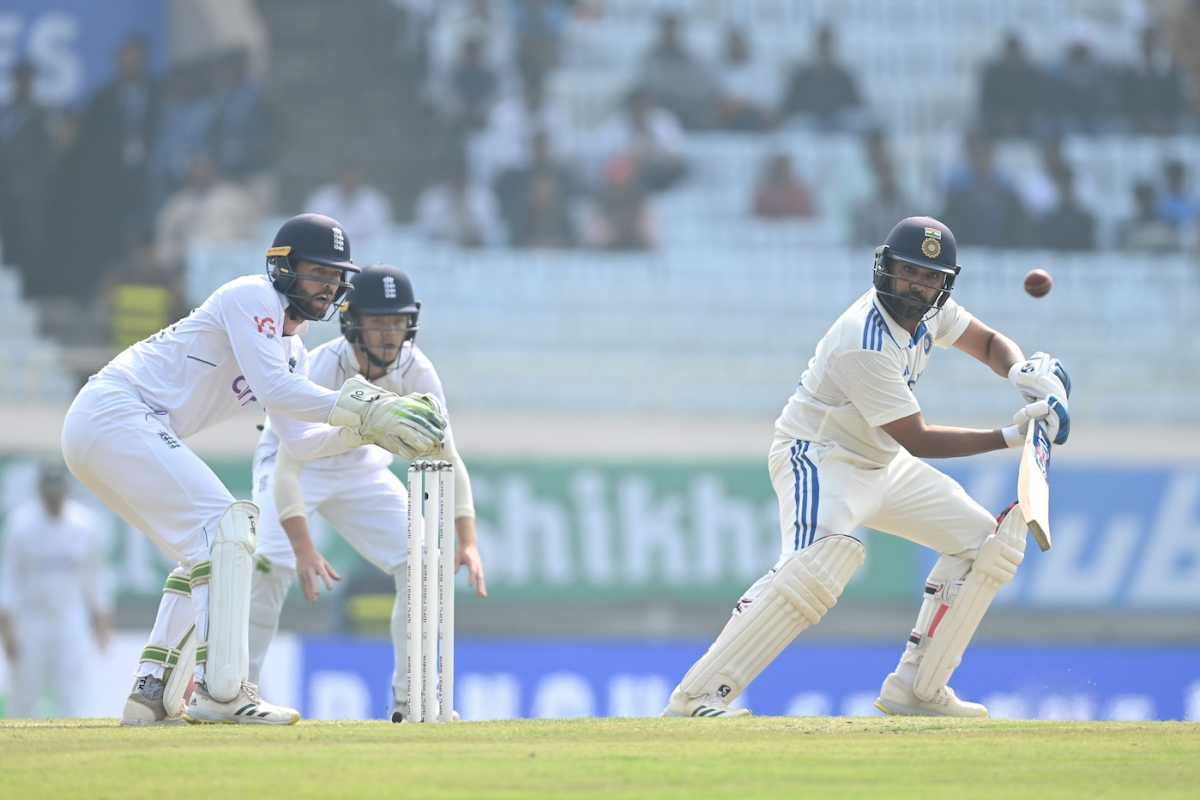 Rohit Sharma looked in good touch on the fourth morning
