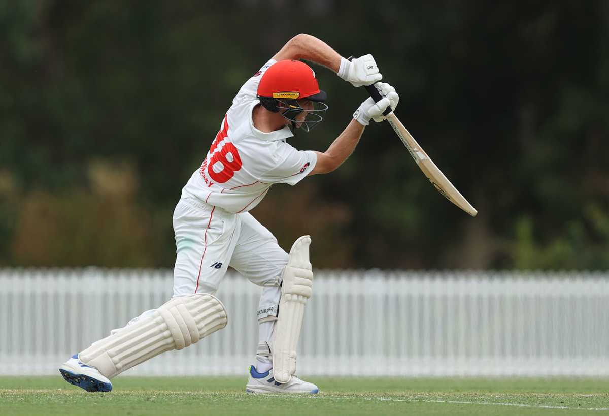 Nathan McSweeney dug in for South Australia
