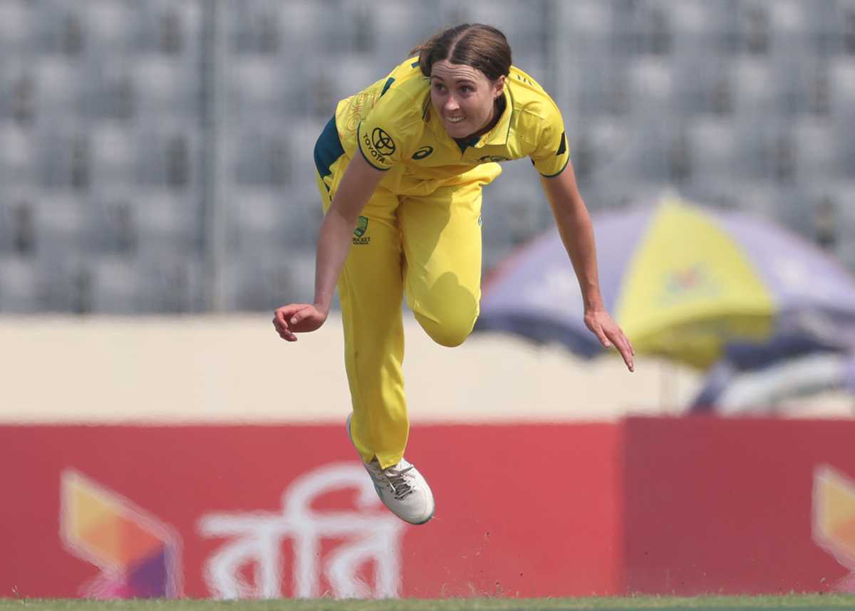 Tayla Vlaeminck made a mark on her return to Australia duty, Bangladesh vs Australia, 3rd T20I, Mirpur, April 4, 2024