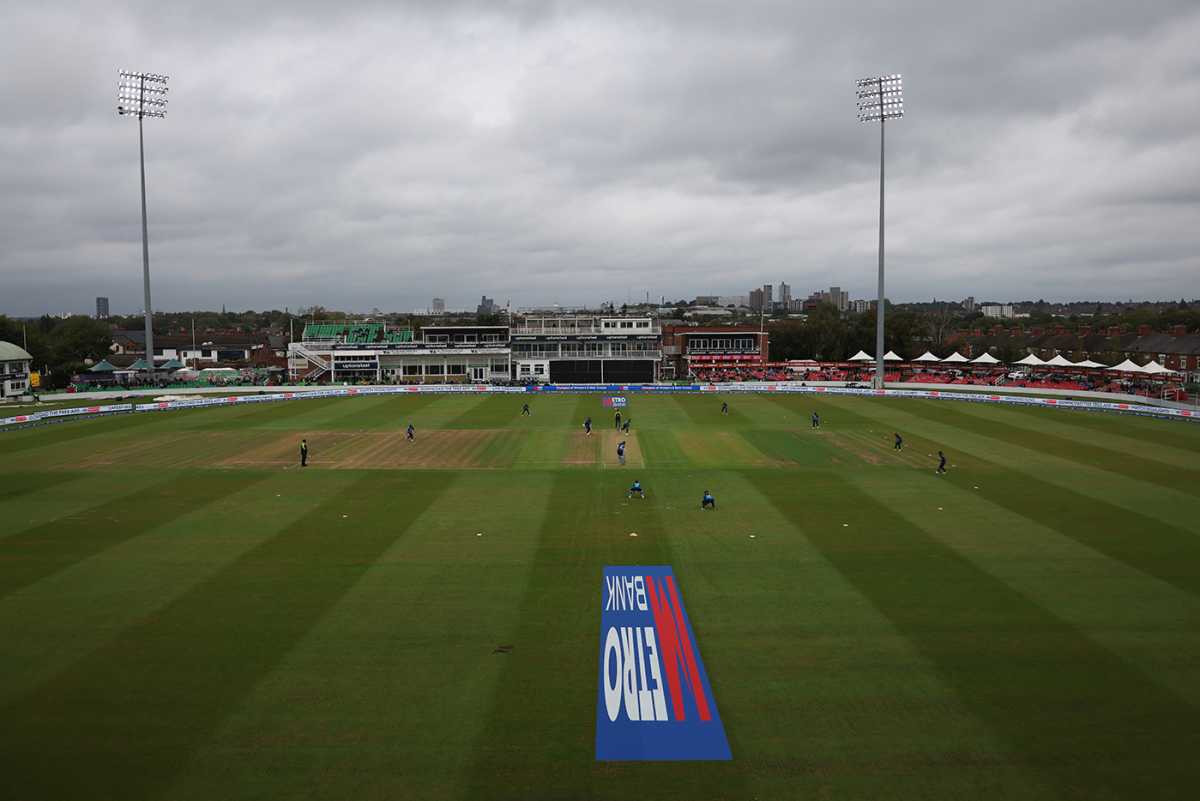 A general view of the third ODI