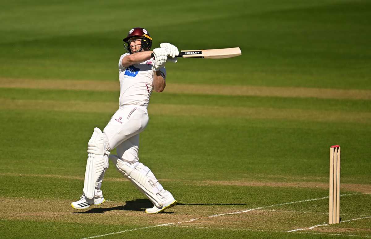 Sean Dickson played aggressively at the start of Somerset's chase, Somerset vs Essex, County Championship, Division One, Taunton, May 4, 2024