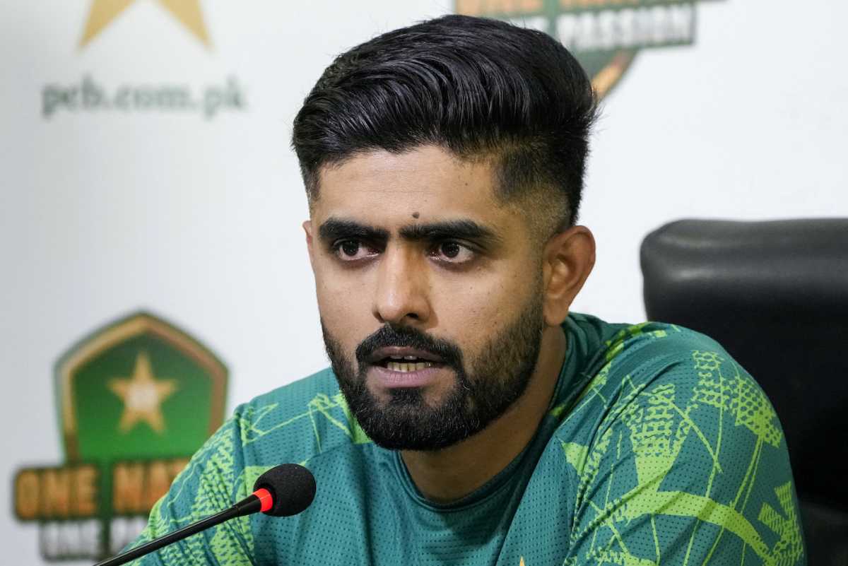 Babar Azam spoke to the media ahead of Pakistan's departure to the UK, May 6, 2024