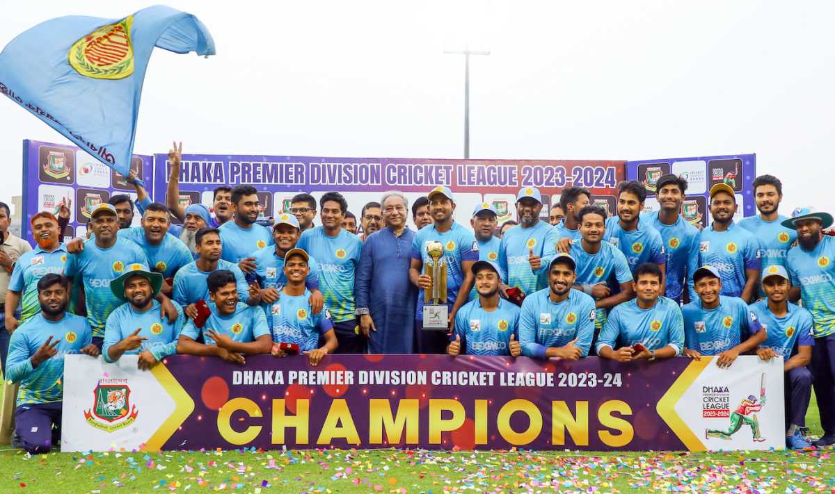 Abahani Limited, champions again, Shinepukur Cricket Club vs Abahani Limited, Dhaka Premier League, Dhaka, May 6, 2024