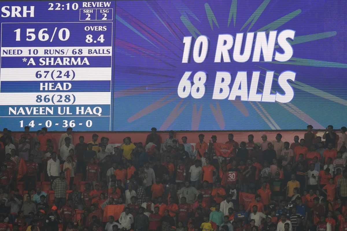 The scorecard of Travis Head and Abhishek Sharma's astonishing chase, Sunrisers Hyderabad vs Lucknow Super Giants, Hyderabad, May 8, 2024