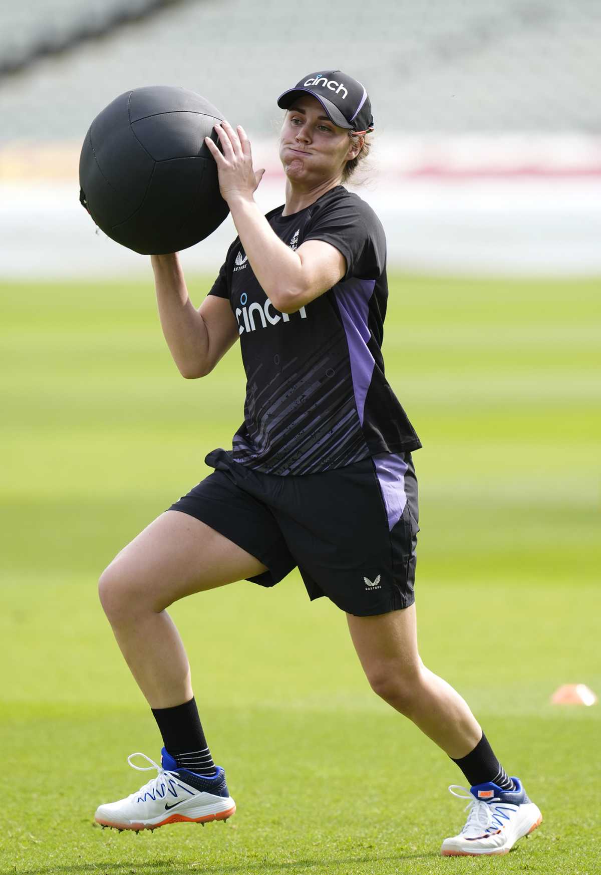 Nat Sciver-Brunt during a practice session, Edgbaston May 10, 2024