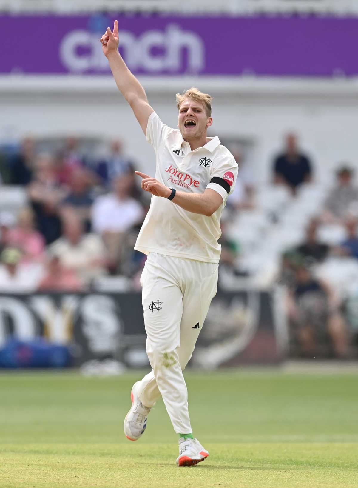 Dillon Pennington struck with the second new ball, Nottinghamshire vs Lancashire, County Championship, Division One, Trent Bridge, May 10, 2024